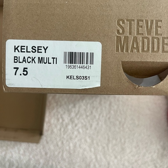 Steve Madden Kelsey Black Multi sandals - Picture 2 of 4